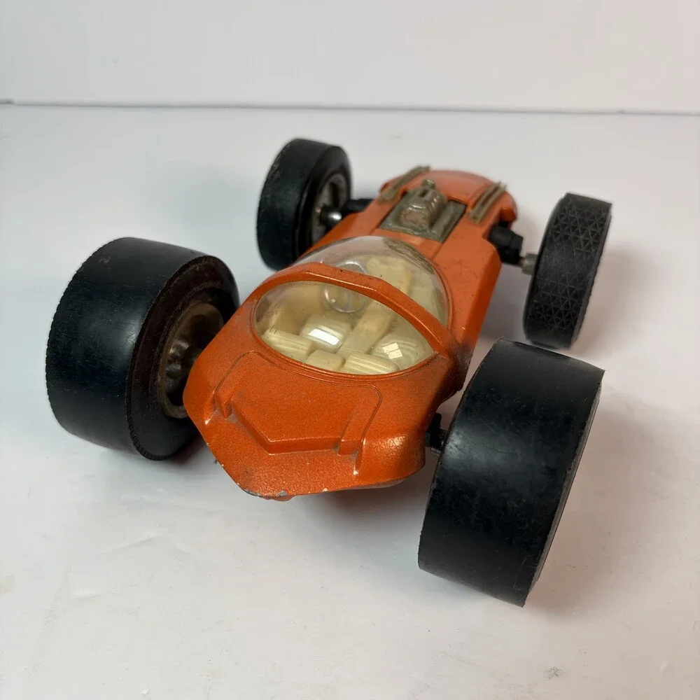 Vintage Zylmex Brute K706 Orange Diecast Dragster Race Car Hong Kong Toy